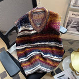 Mens Autumn Lazy-Style Loose-Fit Couples Sleeveless Sweater Vest