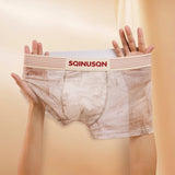 Mens Ice Silk Mesh Underwear Antibacterial And Breathable Boxer Briefs