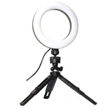 Mobile Live Streaming Video Selfie Beauty Bracket Color Adjustable Fill Light Desktop Tripod Suit