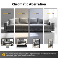 102.4 'Plush Corduroy 4-Seat Sofa,Modern Comfy Upholstered Sofa Cloud Couch,Deep Seat Couches with Soft Pillows and Movable Ottoman,Convertible Sofa Lounge Chair,for Living Room,Apartment,Office,Grey