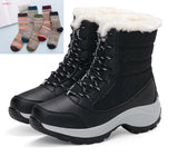Snow Boots Female High To Help Waterproof Ladies Cotton Plus Velvet Shoes
