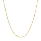 14k Yellow Gold Round Cable Link Chain 1.3mm