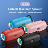 KP-540 Best-Selling Portable Bluetooth Speaker Outdoor Sports-Ready Waterproof With Carry Strap RGB Lights Supports Memory Card Playback In Stock