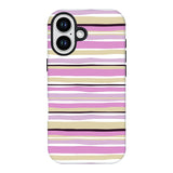 Colorful Striped Phone Case Creative 2 in 1 Design Customizable