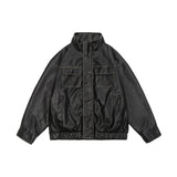 American Retro Biker's Leather Loose
