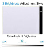 Three-speed Dimming A4 Copy LED Cartoon Transparent Copy Table Luminous Drawing Board USB Cable