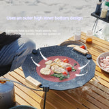 Polygonal Thick-coated Non-stick Outdoor Baking Pan