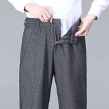 Mens Business High-Waisted Fashionable Casual Pants