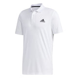 adidas Mens Designed 2 Move 3-Stripes Polo Shirt White/Black Small