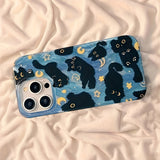 Phantom Cat Compatible Phone Hard Case New Feather Yarn Design