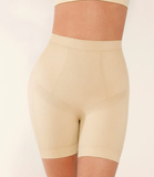Seamless Form-fitting Mid-rise Tummy Control Shorts
