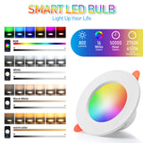 LED Bulb White Light PC Shell Energy Saving Lamp 85-265V Long Lifespan