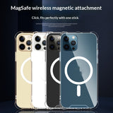 Transparent Wireless-Charging Shockproof Protective Case