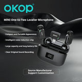 KP-M118 Best-Selling Wireless Lavalier Microphone New Model For Vlogs Livestreaming And Short-Video Recording Features Digital Display In Stock
