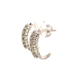 1.09ct Diamond Diamond Hoop Earrings 14KT White Gold