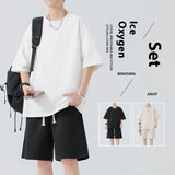 Men's Round Neck Quick-drying Breathable Loose Leisure Suit