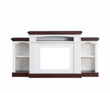 Farmhouse Style Fireplace TV Stand for 70-inch TV
