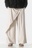 Cotton And Linen Casual Trousers Retro Plus Size Fashion Linen Men's Wide Leg Pants