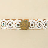 Waist Western Style Disc Personality Turquoise Air Eye Belt