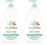 Baby Dove Sensitive Skin Care Baby Wash For Bath Time Moisture Fragrance Free and Hypoallergenic Washes Away Bacteria 20 oz (Pack of 2)