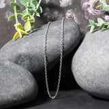 14k White Gold Diamond Cut Cable Link Chain 1.8mm