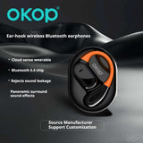 KP-208 Factory Hot Seller OWS Open Ear Bluetooth Headphones Long Battery Life HD Digital Battery Display Ear-Hook Design In Stock