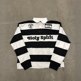 Retro Striped T-shirt With Letter Embroidery Top