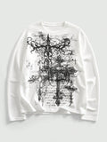 Letter Skull Print Personalized Casual Top