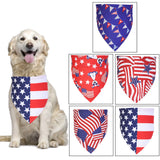 American Flag Pet Slobber Single Layer Printing