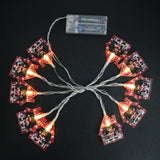 New LED Lighting Chain Christmas Tree Snowman Old Man Halloween Day Atmosphere Decoration