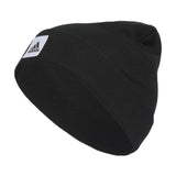 adidas Womens 1x1 Beanie Standard fit Cuffed Acrylic Knit hat/Cap for Winter Black/White F23 One Size