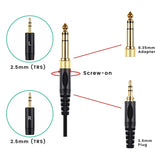 Suitable For HE400i He560 Double 25mm Plug Headset Spring Headset Cable