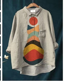 Womens Casual Long-sleeve Shirt Top