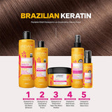 Urban Care Brazilian Keratin Hair Cream: Smooths, Repairs & Protects Frizzy, Damaged Hair Ð Vegan, SLES/SLS Free, Marula Oil Infused