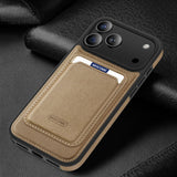 Leather Magnetic Card Holder Phone Case Compatible With The 17 Pro Max