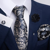 Men's Tie Suit Pocket Square Combo 8