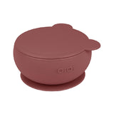 OiOi 6 Months+ Baby Silicone Suction Bowl - Safe, Durable and Easy to Clean - Velvet Rose