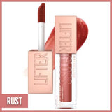 Maybelline Lifter Gloss: Hyaluronic Acid Moisturizing Lip Gloss - Rust 016 | Non-Sticky, Plumping Hydration for Fuller, Lifted Lips