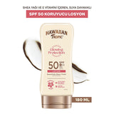 Hawaiian Tropic Glowing Protection SPF 50 Sunscreen Lotion - UVA/UVB, Vegan & Cruelty-Free, Moisturizing - 6.09 fl oz