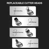 7D Cordless Shaver Hair Trimmer Men’s 5-In-1 Electric Head Shaver Razor Men Wet