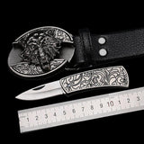 Smooth Buckle For Self-defense Trendy Punk-style Belt Buckle With A Distinctive Look