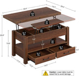 Coffee Table Lift Top – Multi-Function Dining; Storage for Smart Living