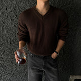 Mens AutumnWinter Loose-Knit Bottoming Sweater