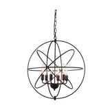 Elegant Lighting Vienna 6-Light Dark Bronze Pendant Lamp