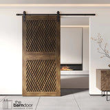 Diamond Pattern Pine Wood DIY Barn Door