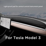 Dashboard Blackout Mat for Model 3/Y Anti-Glare Flannel Dash Cover