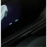 Dry Carbon Fiber Dashboard Panel Overlay for Model S/X 2021+ | 3 Finishes | UV Protected | Peel & Stick