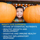 DAVINCI Little Mightiest Vite with Probiotics and Prebiotics - Supports Immune System, Gut Health and Healthy Brain* - with Vitamin C, A, D3, E, and More - Fruit Punch Flavor - 42 g, 30 Servings