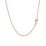 14k Rose Gold Singapore Chain 1.0mm