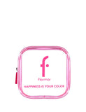 Flormar Happiness Is Your Color Pink Clear Makeup Bag